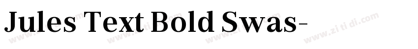 Jules Text Bold Swas字体转换